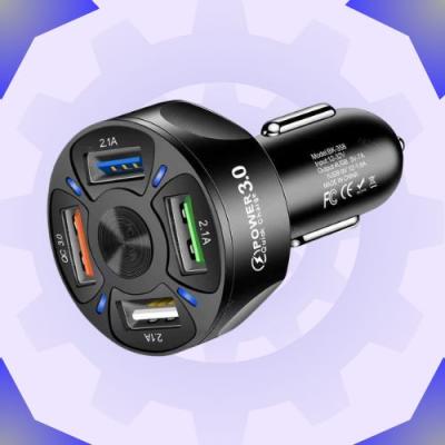 شاحن السيارة الذكي mx72 بقوة 65 واط 