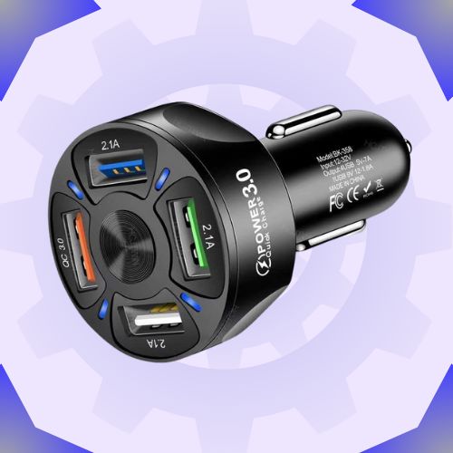 شاحن السيارة الذكي mx72 بقوة 65 واط 