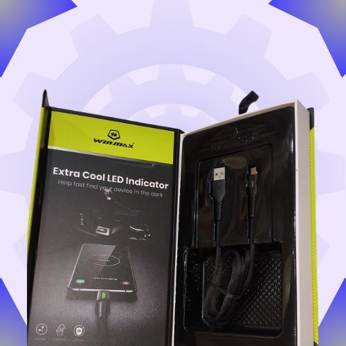 كيبل وين ماكس قوت 200 واط لشحن فائق السرعة  المنفذ الجداري usb ومنفذ جوال TYPE-C