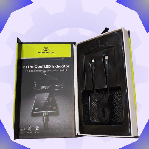 كيبل وين ماكس قوت 200 واط لشحن فائق السرعة  المنفذ الجداري TYPE-Cومنفذ جوال lightning