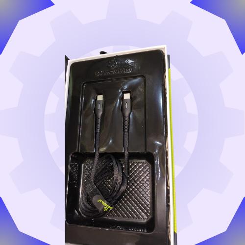 كيبل وين ماكس قوت 200 واط لشحن فائق السرعة  المنفذ الجداري TYPE-C ومنفذ جوال usb-c