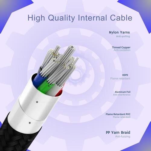 كابل شحن ونقل بينات سريعDURABOXبقوة 27 واط