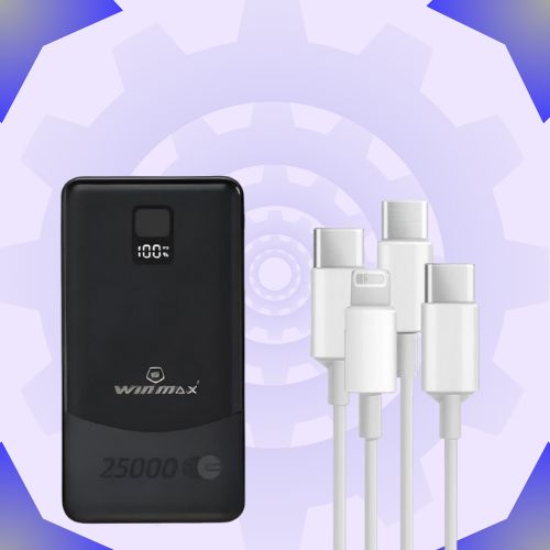 بطارية  الطاقة الذكية من وينماكس 25.000 امبير بقوة 65 واط