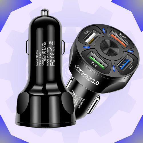 شاحن السيارة الذكي mx72 بقوة 65 واط 