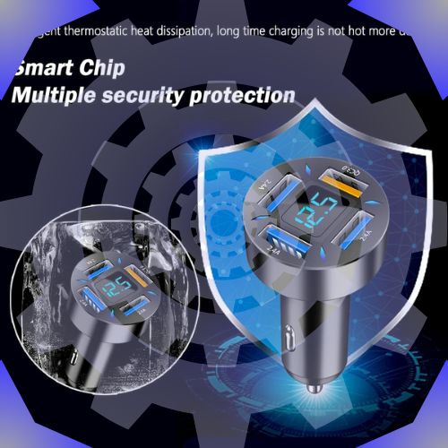 شاحن السيارة الذكي mx72 بقوة 65 واط 