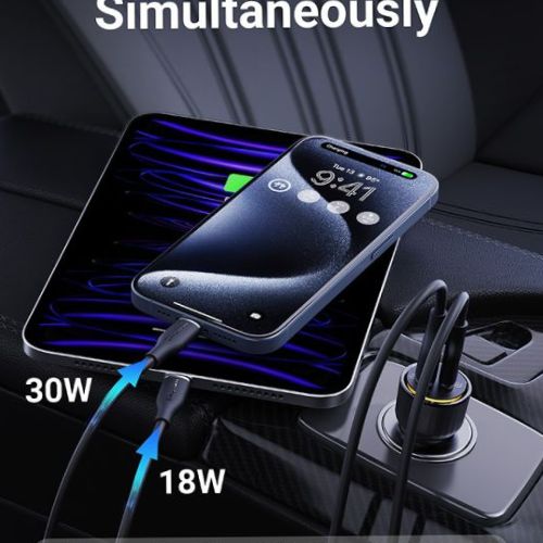 شاحن سيارة وينماكس بقوة 65 واط