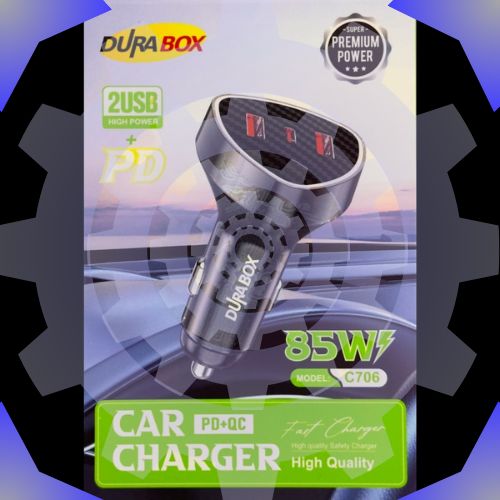 شاحن السييارة فائق السرعة c708بقوة 85 واط