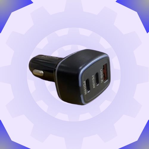 شاحن سيارية بثلاث منافذ بقوة 120 واط المطور 