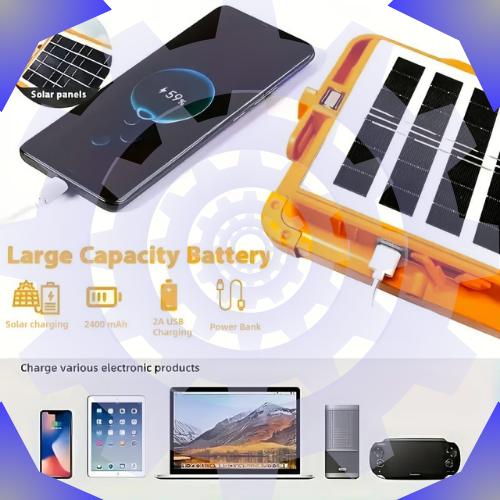 كشاف الطاقة الشمسية المحمول ب4 عدسات شمسية 