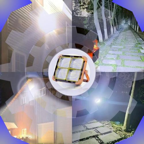 كشاف الطاقة الشمسية المحمول ب4 عدسات شمسية 